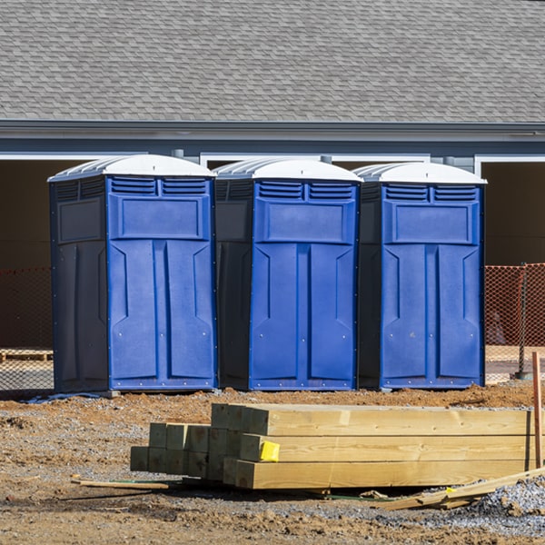 what is the maximum capacity for a single porta potty in Falkner MS